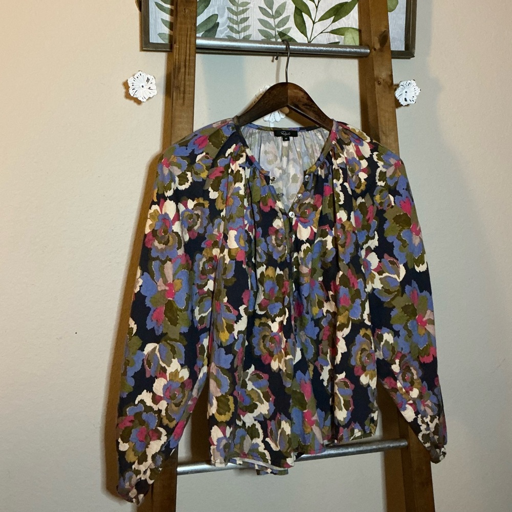 Rails Indi Top Navy Wildflower Size XS - Picture 4 of 11